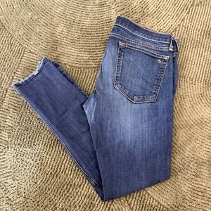 Rag & Bone Yesler Skinny Jeans Dark Wash Raw Hem W1590K510YES Mens 30